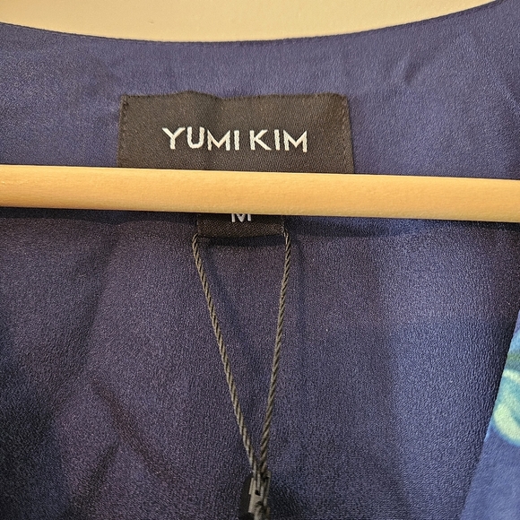 NWT Yumi Kim Chelsea Elastic Waist Plaid Floral Print Short Sleeve Mini Dress M. - Picture 7 of 16